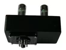 Topaz 6BX7 to 12B4A adapter - side three quarter view